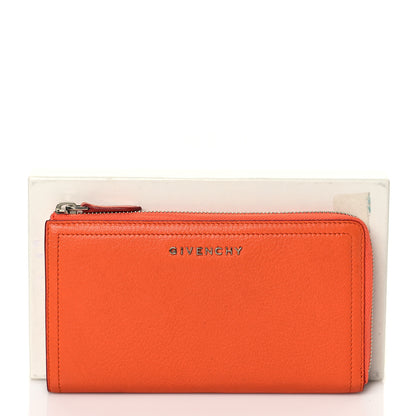 Givenchy Sugar Goatskin Pandora Zip Around Wallet Orange 8 of 8