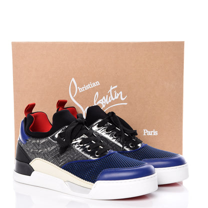 Christian Louboutin Calfskin Mesh Aurelien Flat Sneakers 44 Multi 8 of 8