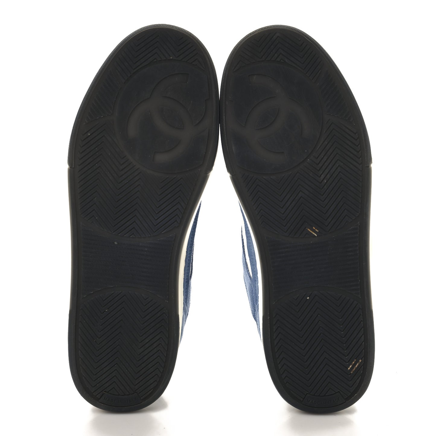 Suede Kidskin Womens CC Sneakers 39 White Blue