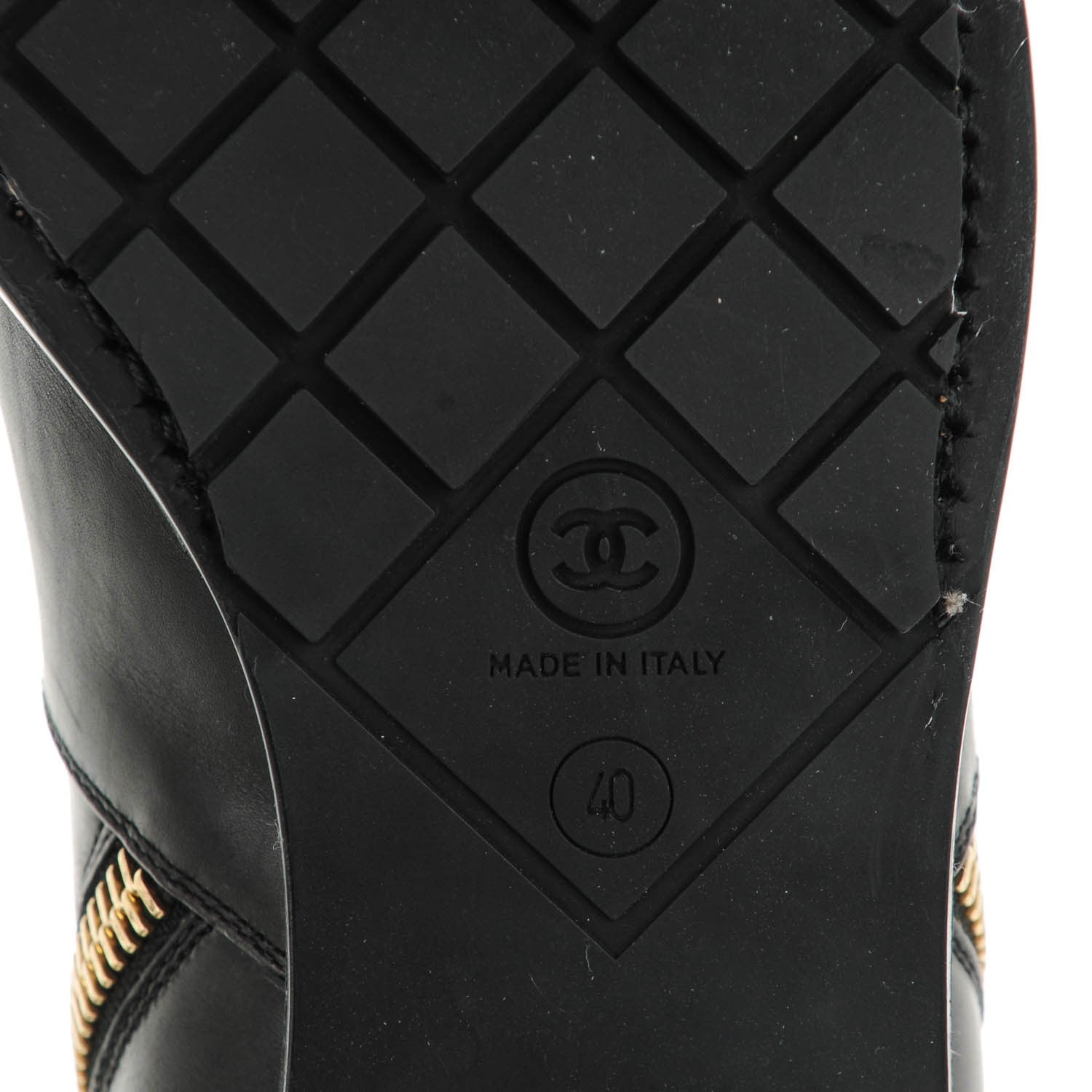 Chanel Calfskin Double Zip Short Boots 40 Black 7 of 11