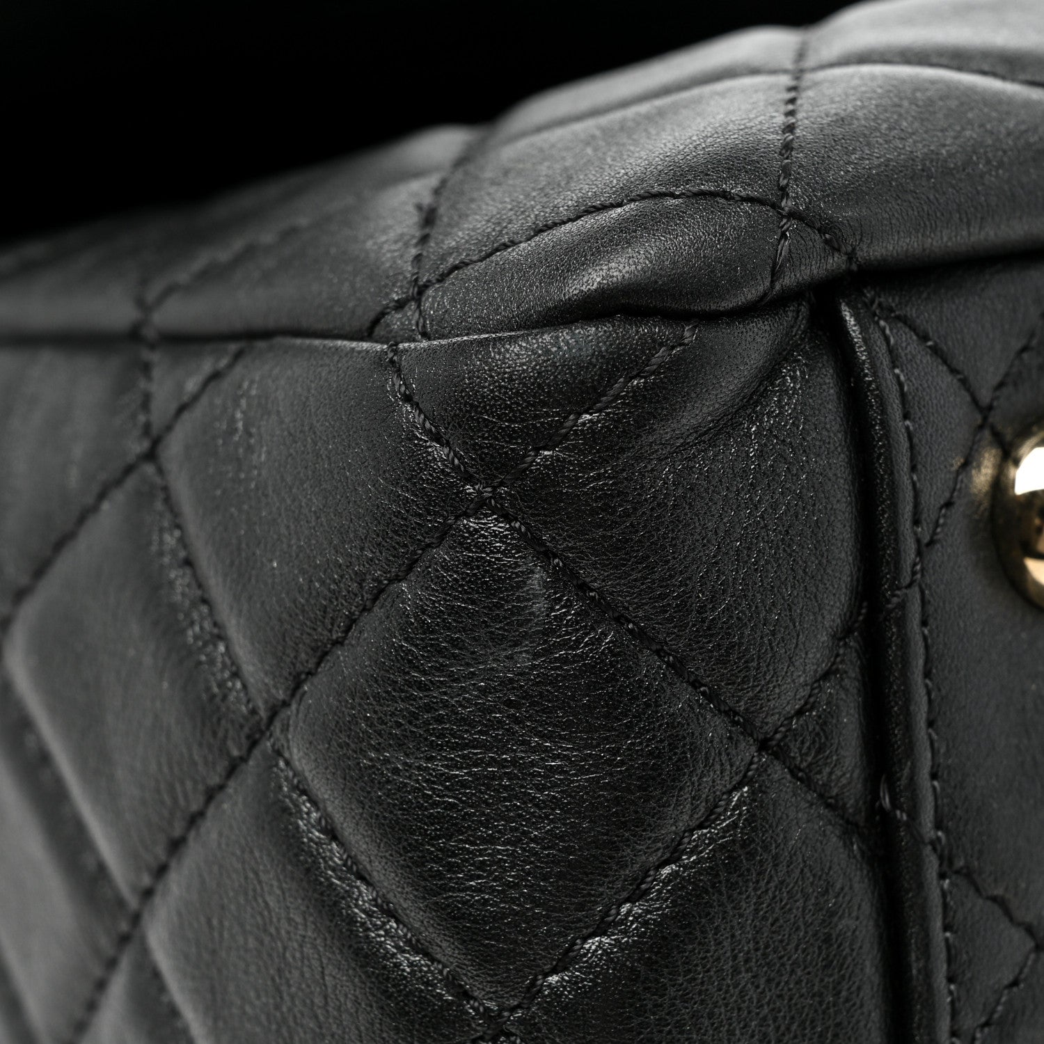 Chanel Calfskin Quilted XXL Travel Flap Bag Black 13 of 13