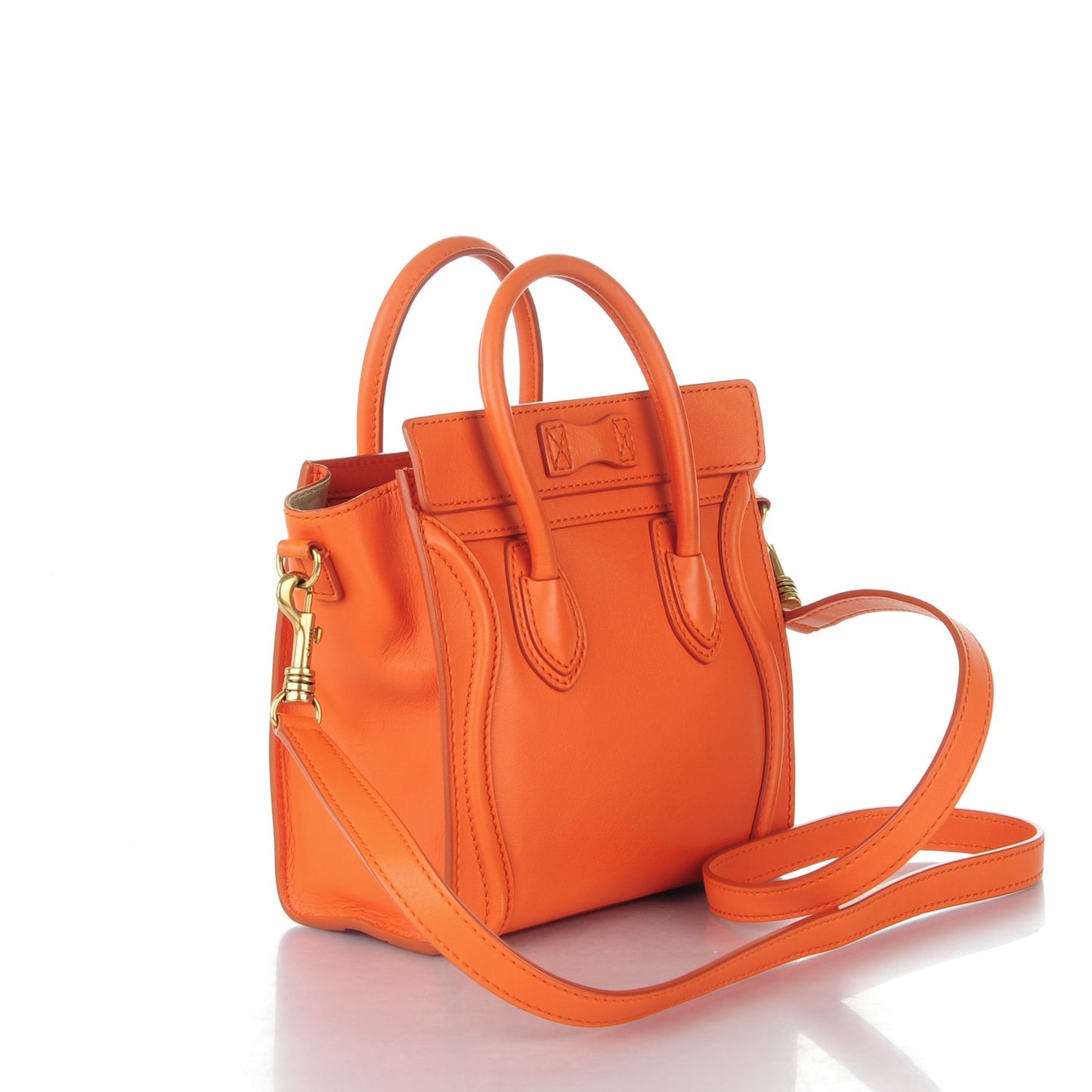 Smooth Calfskin Nano Luggage Orange