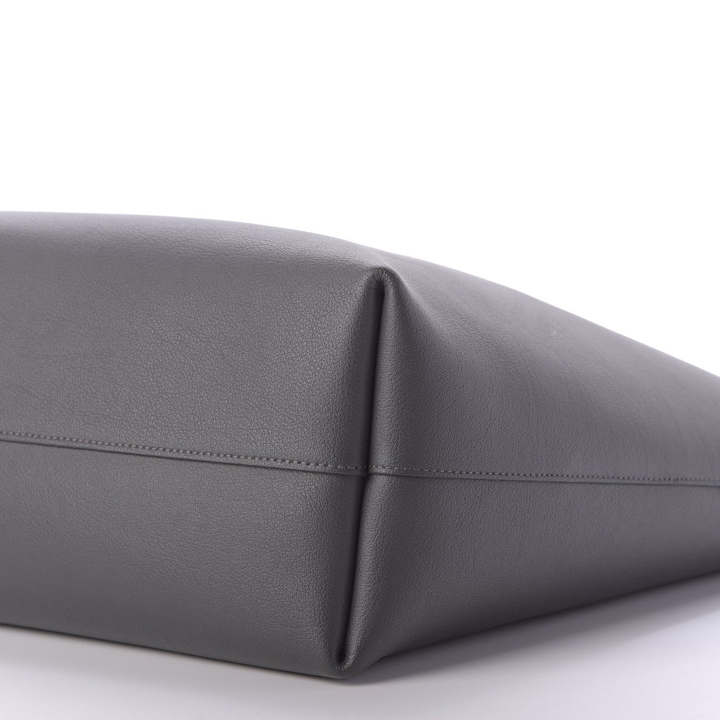 Calfskin Large Shopping Tote Dark Grey