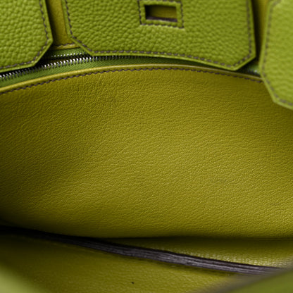 Hermes Togo Birkin 30 Vert Anis 12 of 18