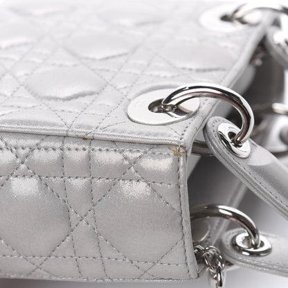 Christian Dior Lambskin Cannage Mini Lady Dior Grey 11 of 12