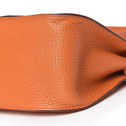 Hermes Taurillon Clemence Jypsiere 28 Orange 16 of 17