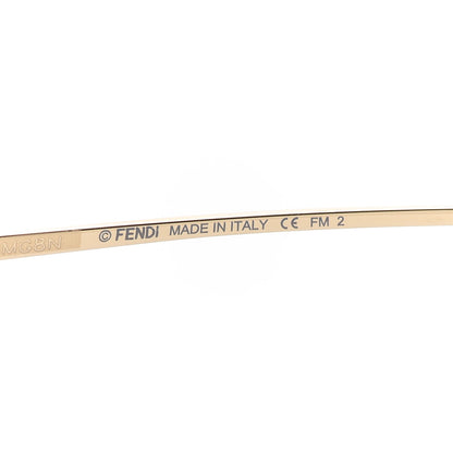 Fendi Metal Fendi Forever Aviator Sunglasses FF0407/G/S Gold 6 of 7
