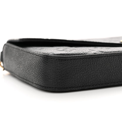 Louis Vuitton Empreinte Pochette Felicie Chain Wallet Black 9 of 14