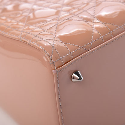 Christian Dior Patent Cannage Medium Lady Dior Beige 18 of 18