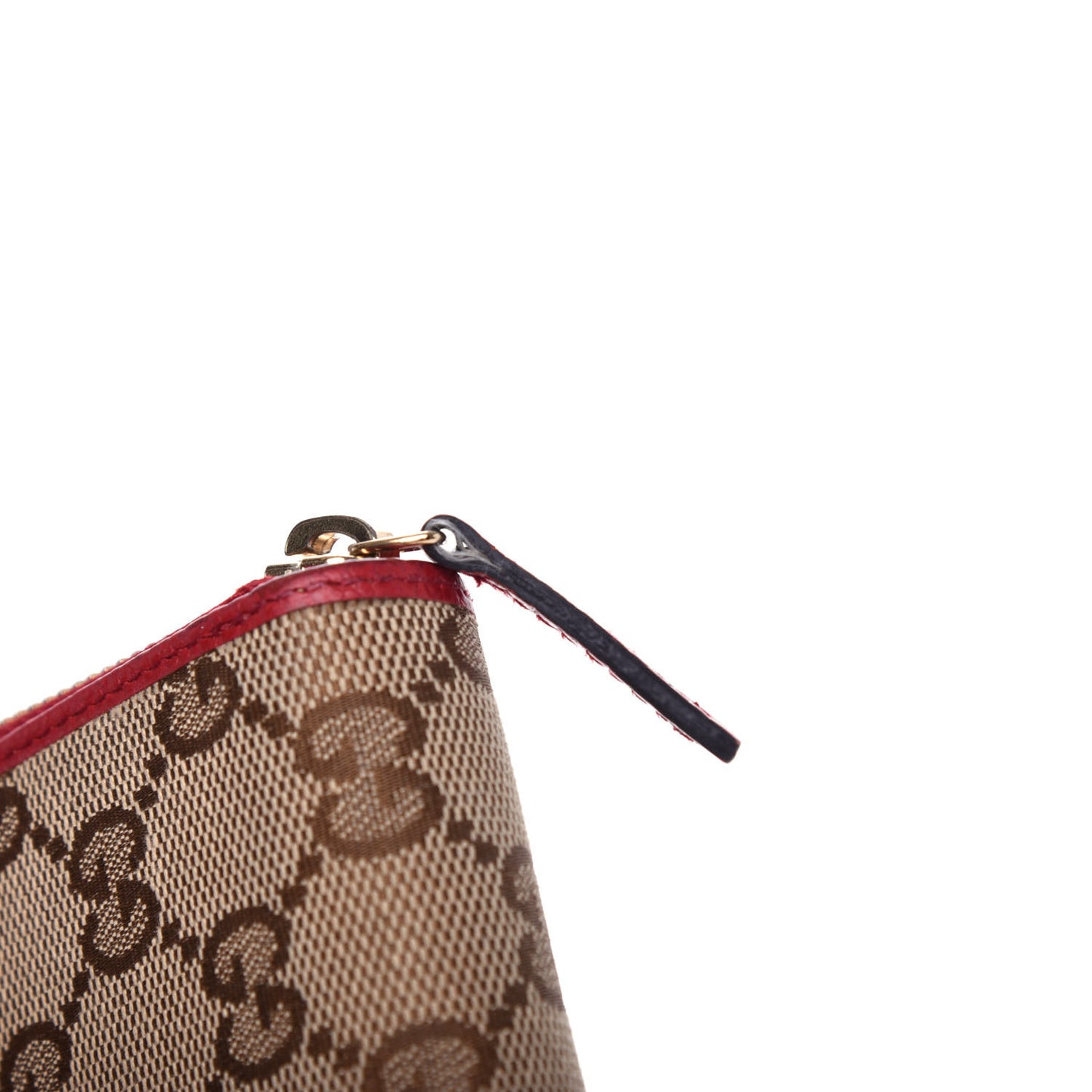 Monogram Dollar Calfskin Zip Around Wallet Beige Ebony Rosso