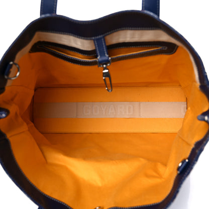 Goyard Goyardine Voltaire III Tote Navy 6 of 11
