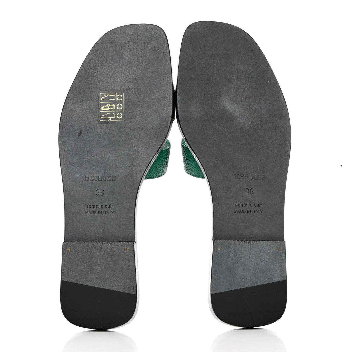 Epsom Oran Sandals 36 Vert Emeraude