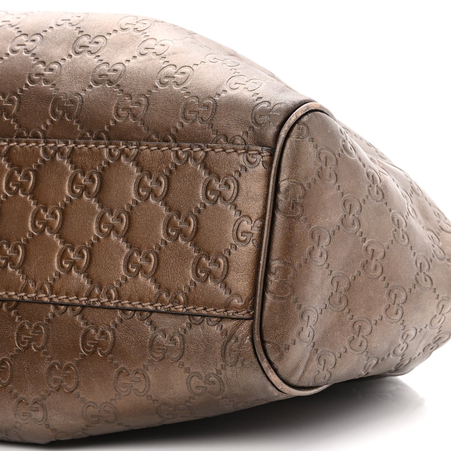 Gucci Metallic Guccissima Medium Sukey Tote Bronze 10 of 14