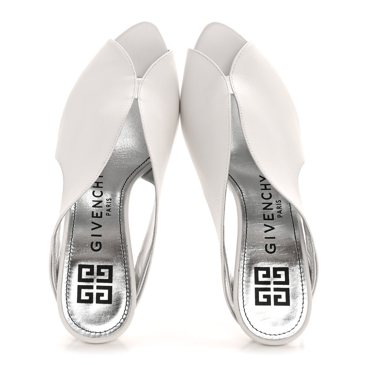 Smooth Calfskin Lookbook 95mm Mules 37 White