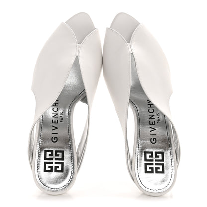 Givenchy Smooth Calfskin Lookbook 95mm Mules 37 White 2 of 11