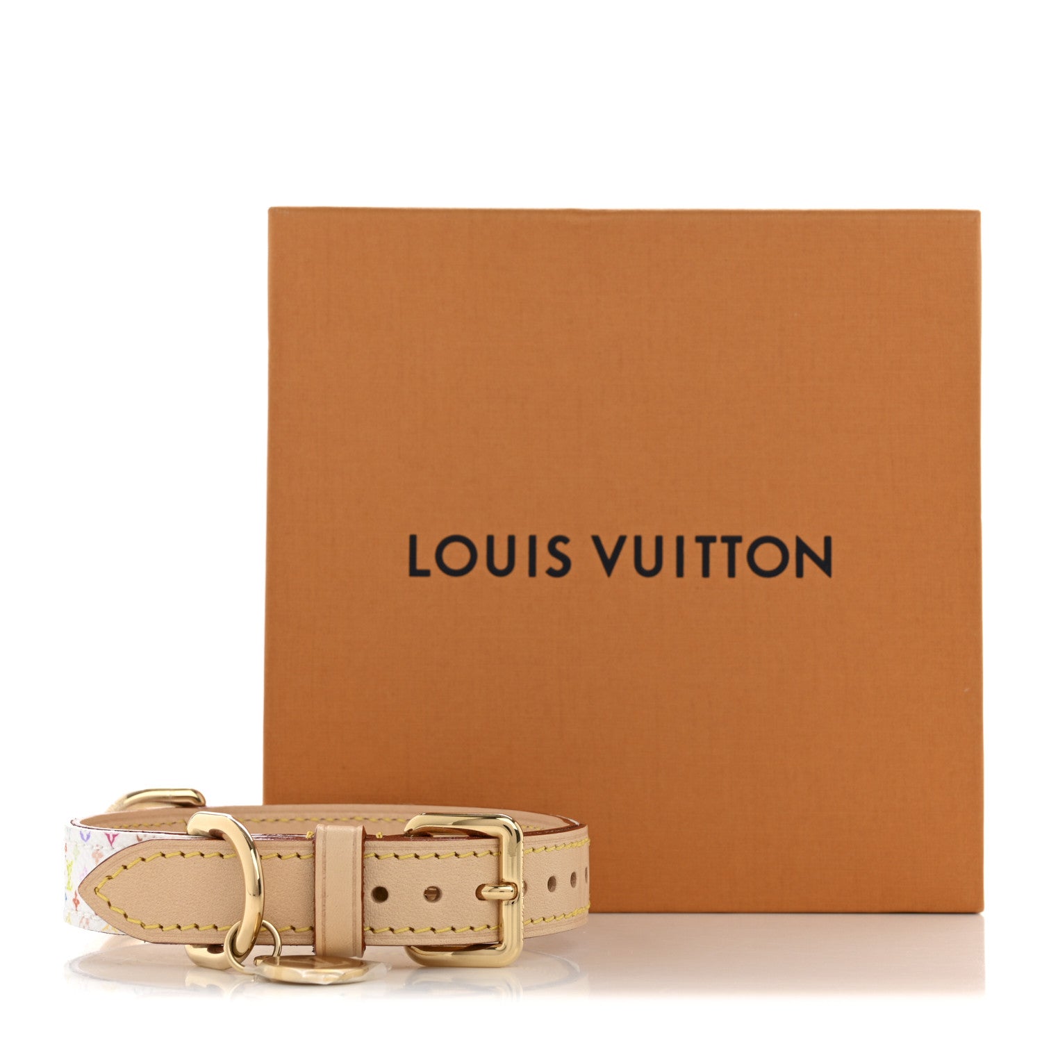 Louis Vuitton LV X TM Monogram Multicolor Dog Collar White 5 of 5