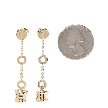 Bulgari 18K Yellow Gold B.Zero1 Drop Earrings 2 of 6