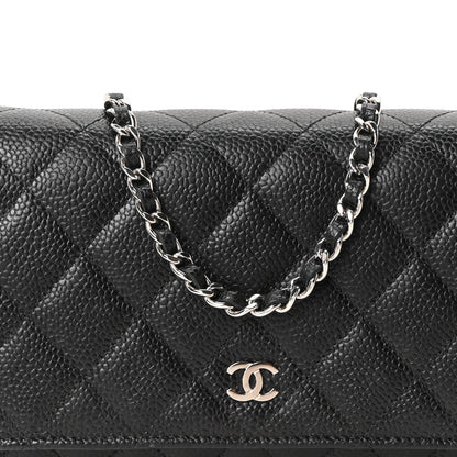 Chanel Caviar Quilted Wallet on Chain WOC Black 8 of 10
