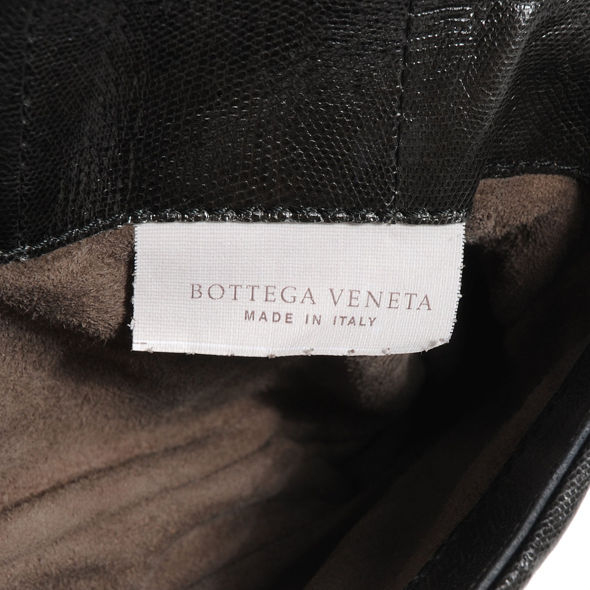 Bottega Veneta Snakeskin Turnlock Clutch Black 7 of 9