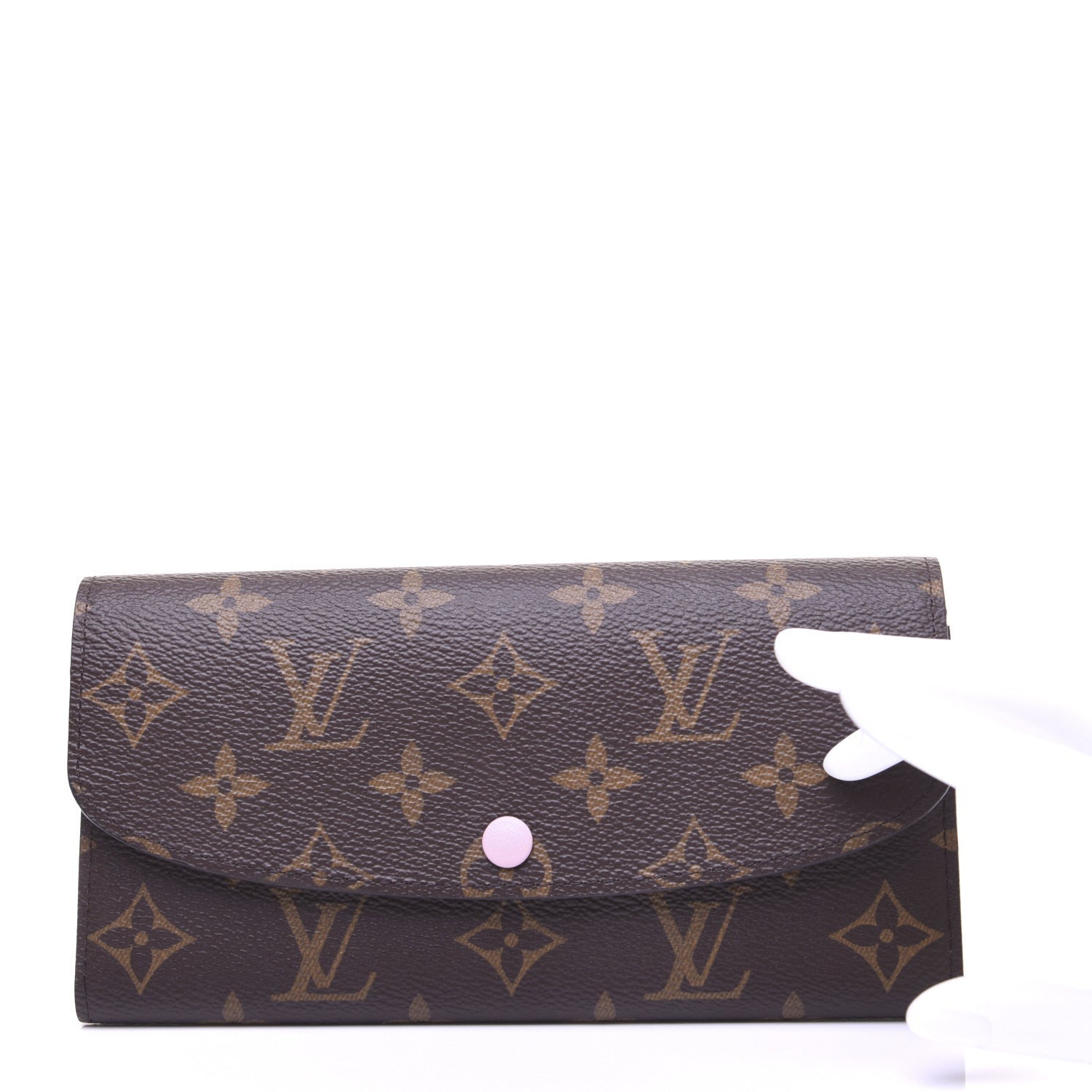 Louis Vuitton Monogram Emilie Wallet Rose Ballerine 2 of 11