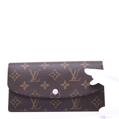 Louis Vuitton Monogram Emilie Wallet Rose Ballerine 2 of 11