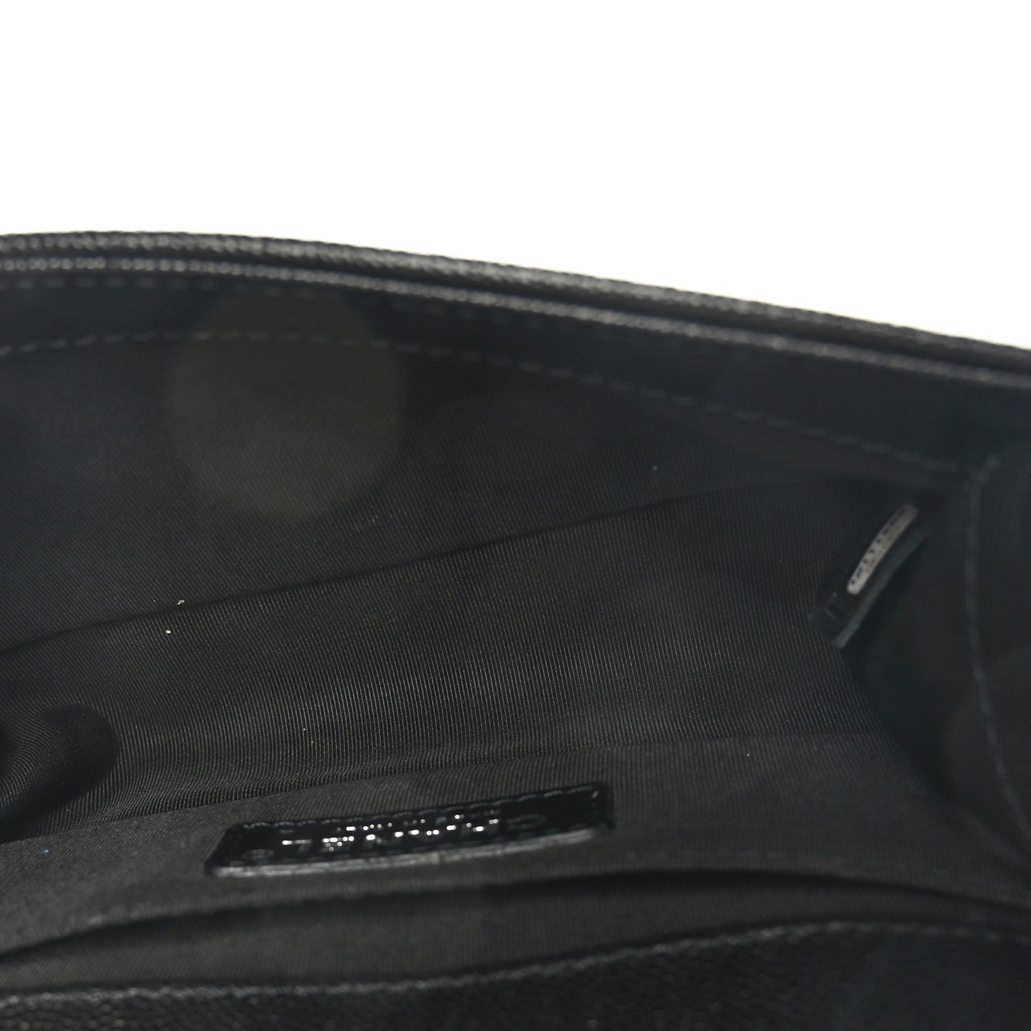 Caviar Quilted Small Boy Flap Black