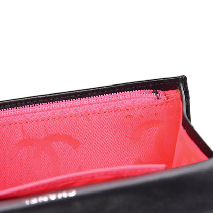Chanel Calfskin Quilted Cambon Flap Wallet Black 11 of 13