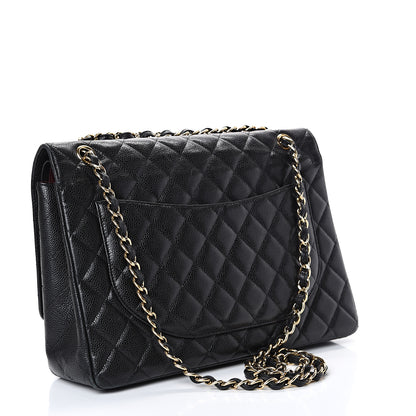 Chanel Caviar Quilted Maxi Double Flap Black 2 of 19