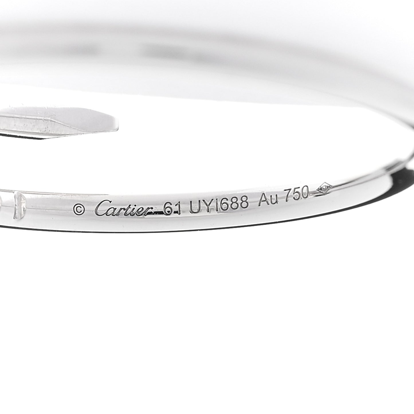 18K White Gold Small Juste Un Clou Ring 61 9.75