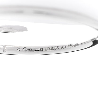 Cartier 18K White Gold Small Juste Un Clou Ring 61 9.75 5 of 5
