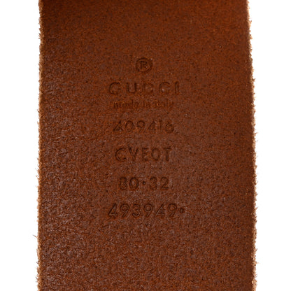 Gucci Faded Calfskin Double G 40mm Belt 80 32 Cuir 3 of 4