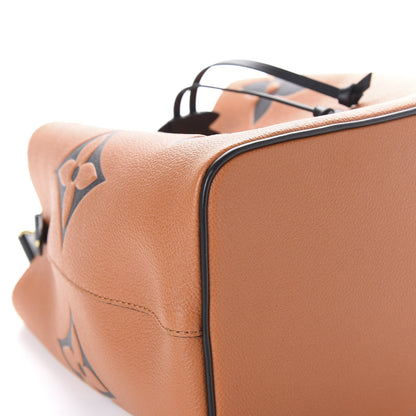 Louis Vuitton Empreinte Monogram Giant Crafty Neonoe MM Caramel Black 11 of 14