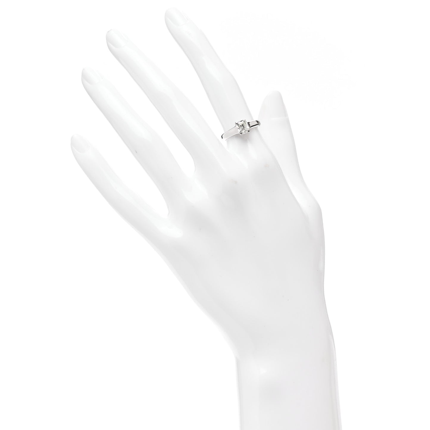 Platinum Diamond .78ct Solitaire Lucida Engagement Ring 49 5