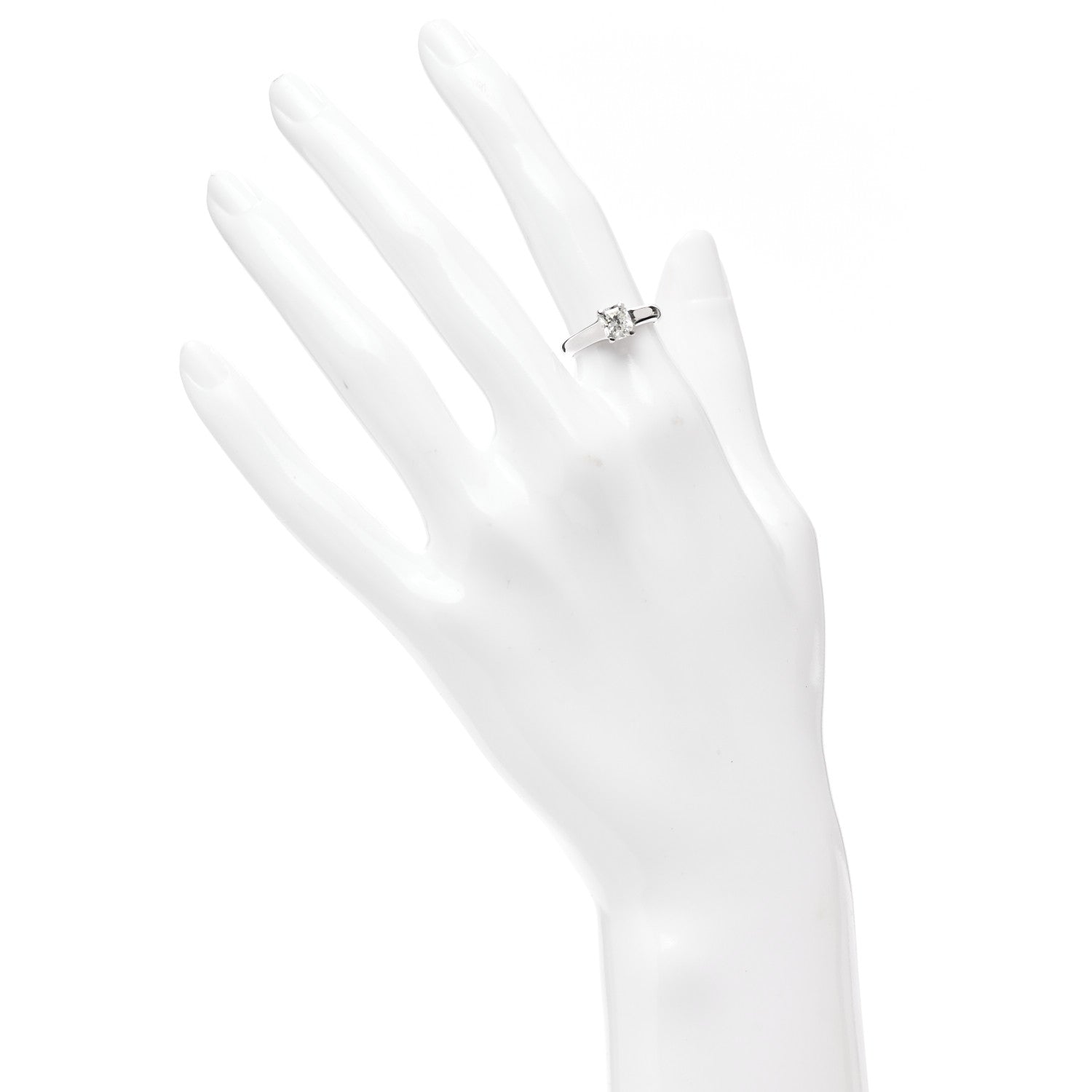 Tiffany Platinum Diamond .78ct Solitaire Lucida Engagement Ring 49 5 2 of 7