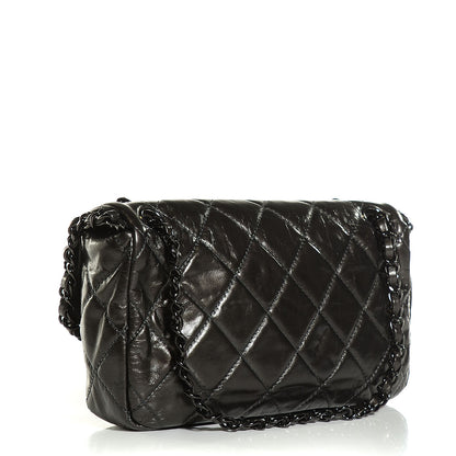 Chanel Calfskin Quilted Medium Chain Me Flap So Black 3 of 6
