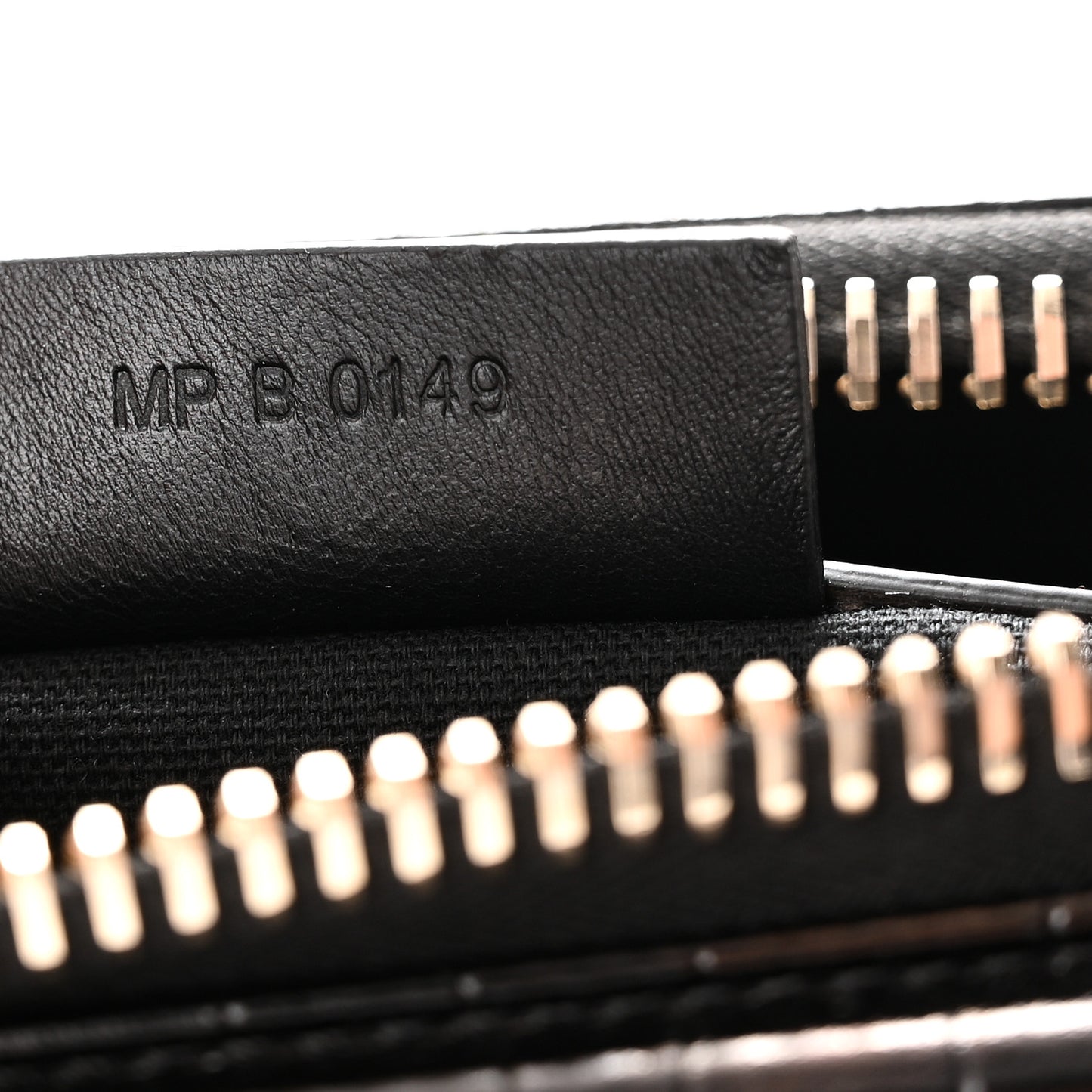 Calfskin Crocodile Embossed Small Antigona Black