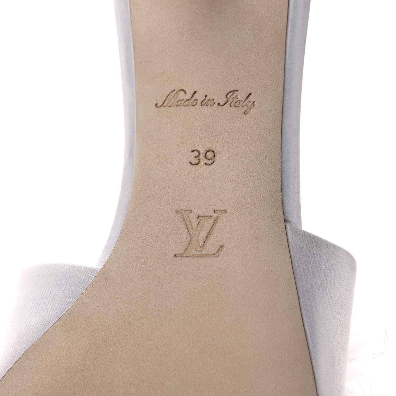 Louis Vuitton Marabou Crystal LV Marilyn Mule 39 White 6 of 9