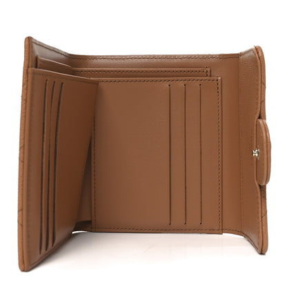 Chanel Caviar Quilted Compact Flap Wallet Brown 5 of 9