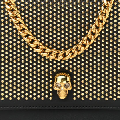 Alexander McQueen Calfskin Studded Skull Small Crossbody Bag Black 7 of 11