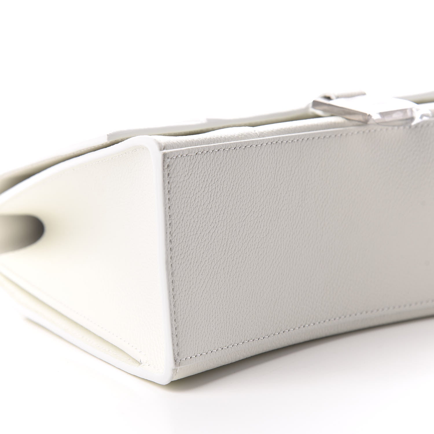 Balenciaga Grained Calfskin Medium Hourglass Top Handle Bag White 5 of 9