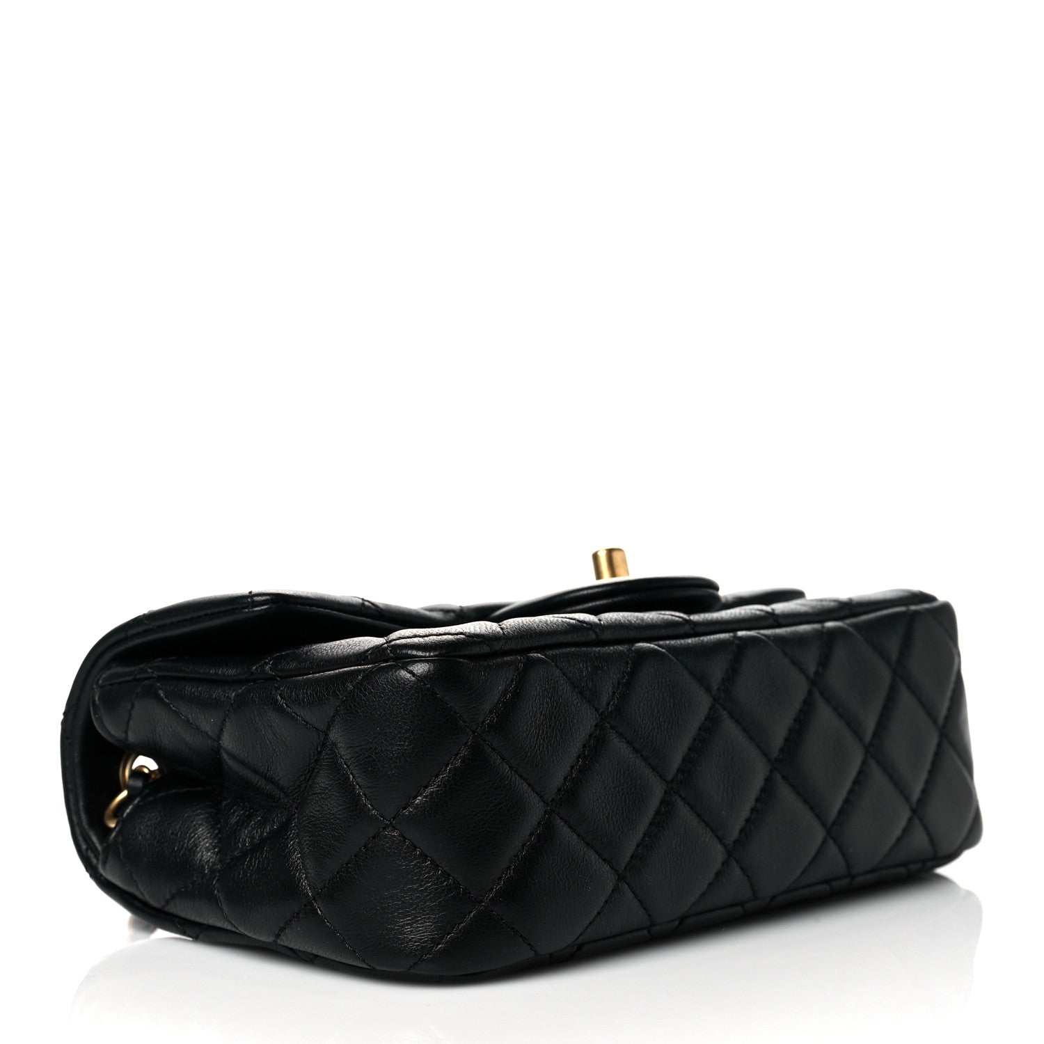 Chanel Lambskin Quilted Mini Rectangular Pearl Crush Flap Black 4 of 11