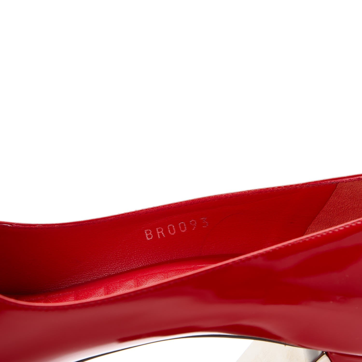 Louis Vuitton Patent Pumps 38.5 Red Silver 10 of 15