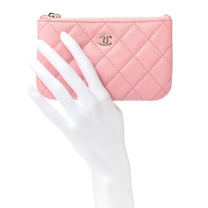 Chanel Caviar Quilted Small Cosmetic Case Light Pink 2 of 8