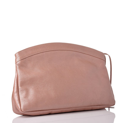 Balenciaga Chevre Classic Silver Hardware Premier Clutch Rose 4 of 11