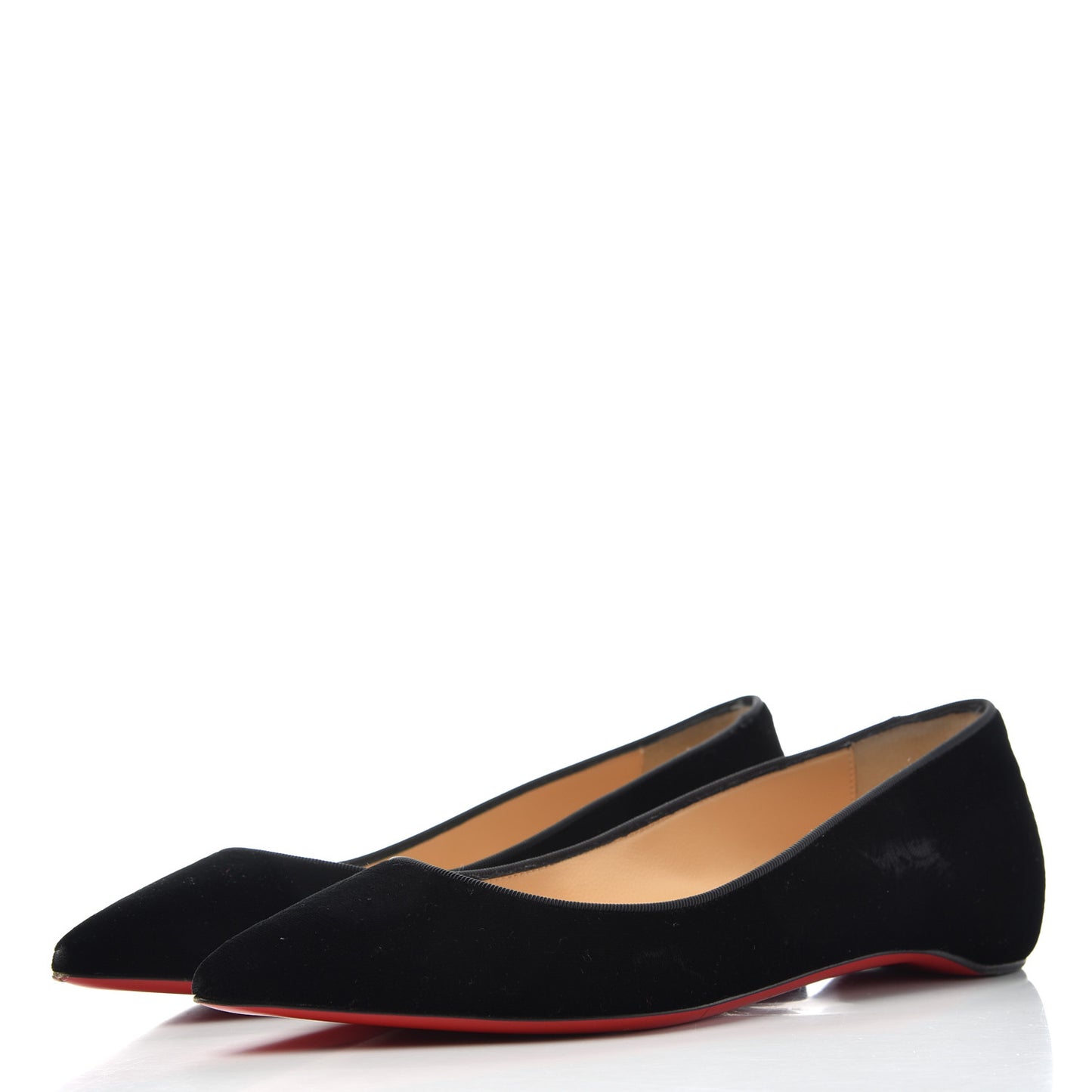 Velvet Printed Pigalle Follies Flats 36 Black
