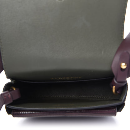 Burberry Lizard Square Satchel Dark Mahogany 5 of 8