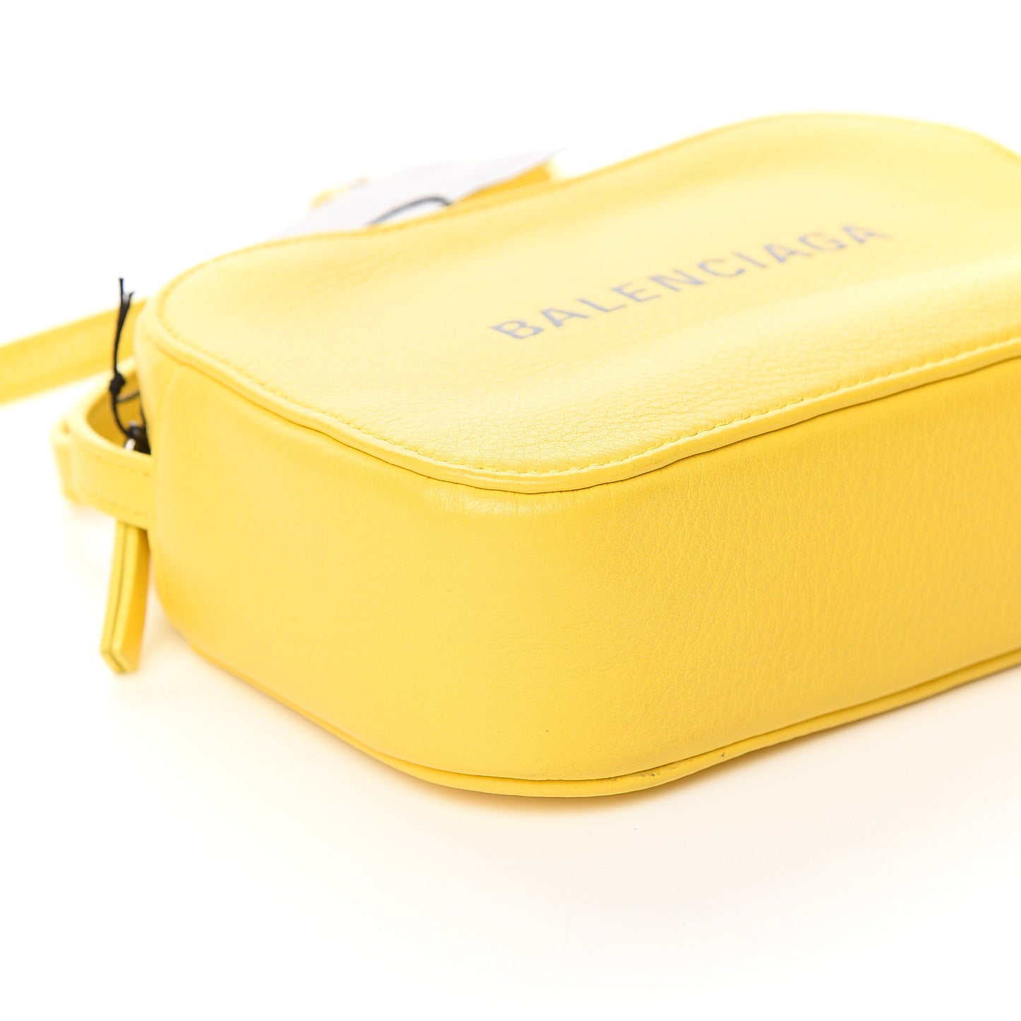 Smooth Calfskin Logo XS Everyday Camera Bag Jaune Soleil Black