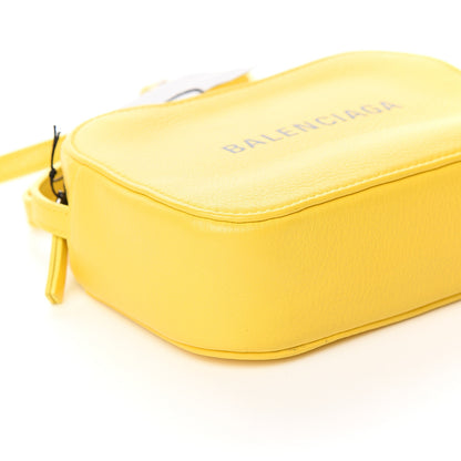 Balenciaga Smooth Calfskin Logo XS Everyday Camera Bag Jaune Soleil Black 7 of 9