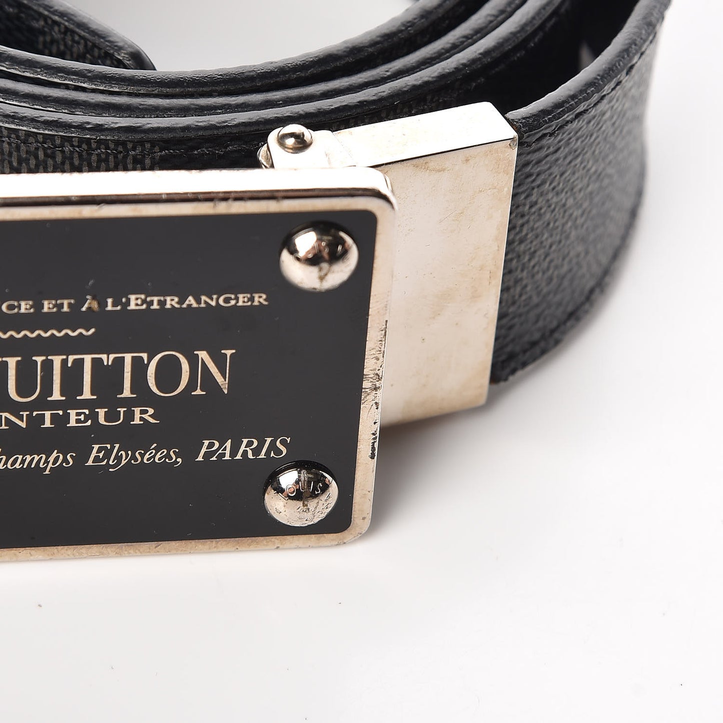 Damier Graphite 35mm LV Inventeur Reversible Belt 100 40