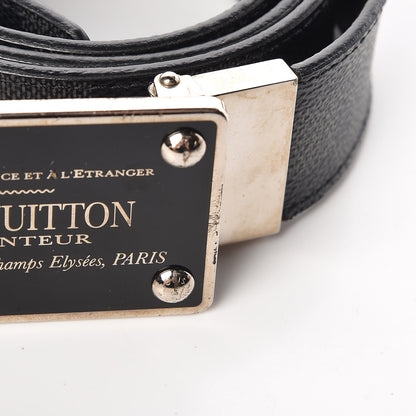Louis Vuitton Damier Graphite 35mm LV Inventeur Reversible Belt 100 40 9 of 10